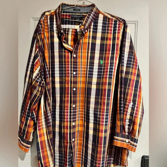 Mens US POLO ASSN.  LONG SLEEVE SHIRT SIZE 3X pit to pit 31” 1/2 - Picture 1 of 8